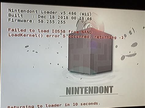 postloader nintendont error.